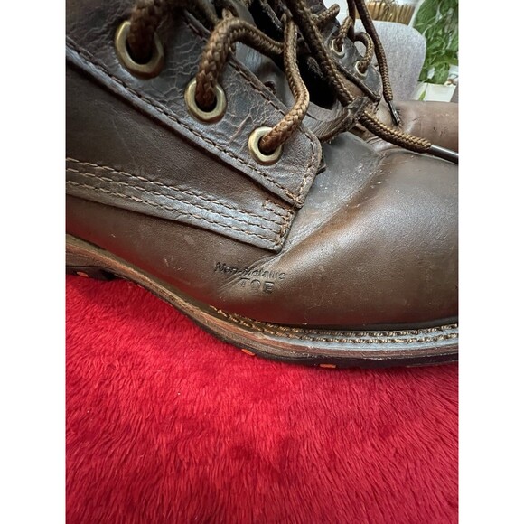 Men\'s Double H (H H) Reinforced Toe Non-Metallic Brown Work Boots 10D main image 4